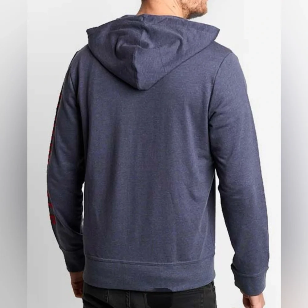 Aeropostale Navy Blue Hoodie with Red Accents